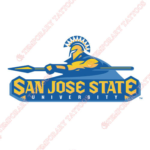 San Jose State Spartans Customize Temporary Tattoos Stickers NO.6130